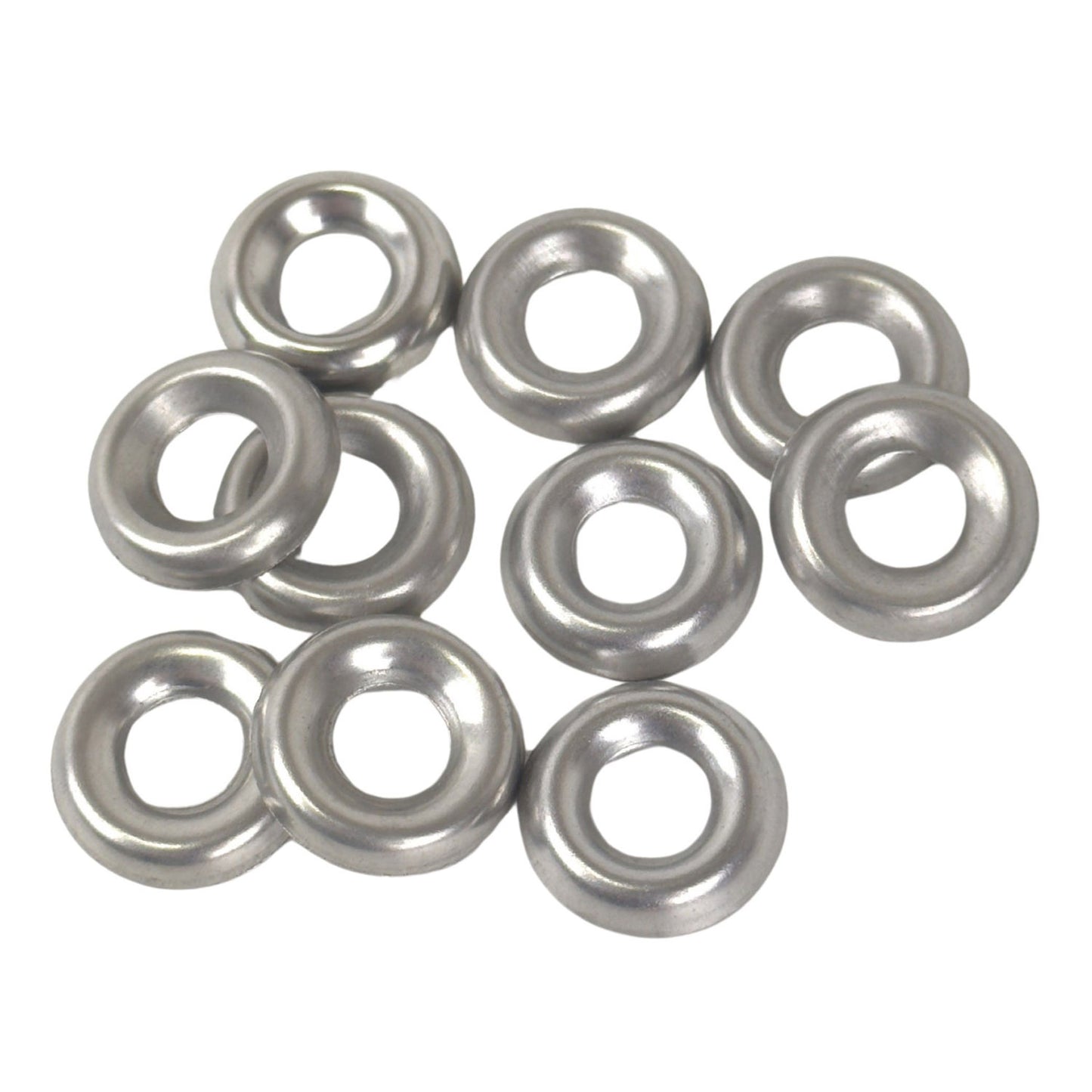 #10 Stainless Steel Leather Washers (10 pk)