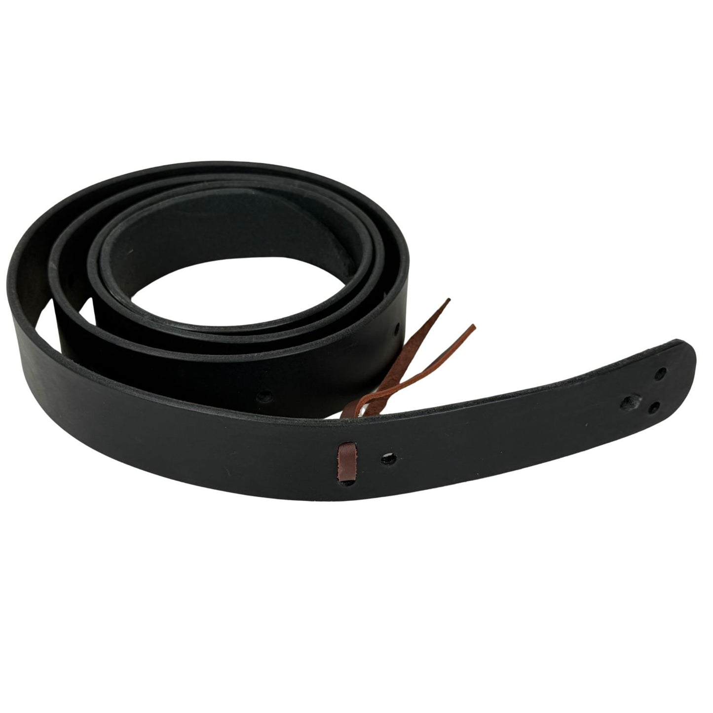 Black Latigo Leather Saddle Tie