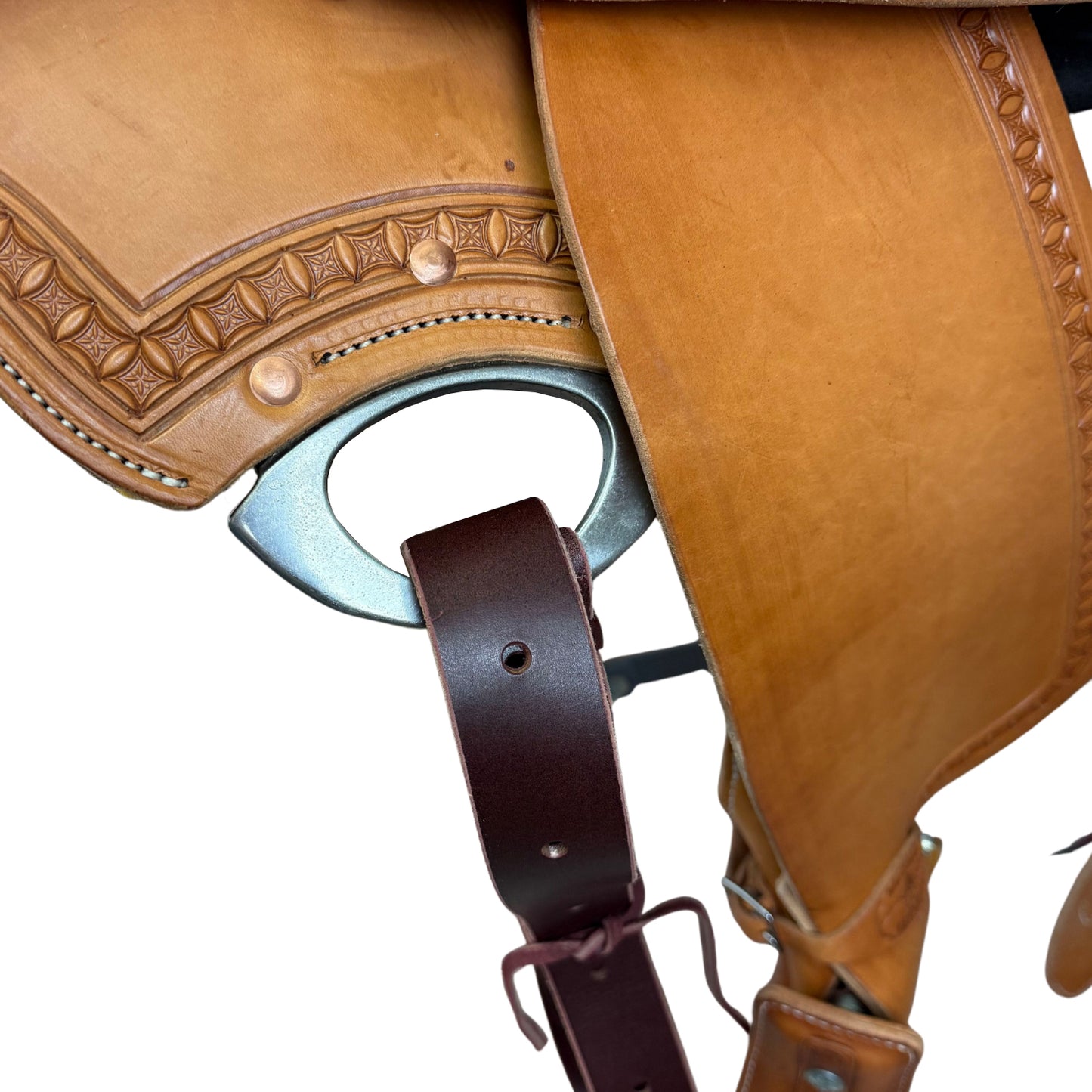 16" McLite All-Around Trail Saddle with Padded Seat, Flat Plate Rigging, Mini Box Tooling