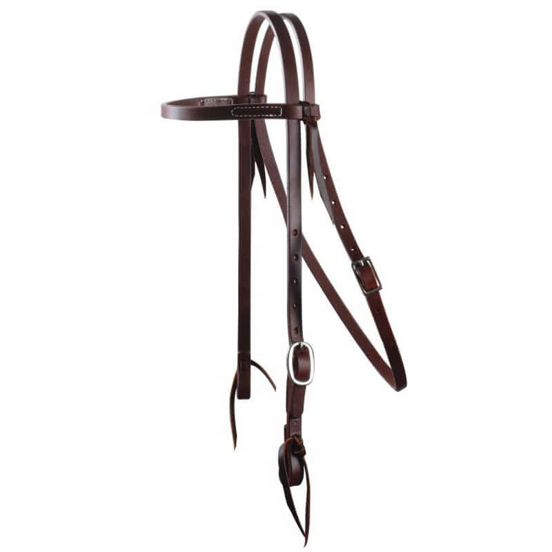 Ranch 5/8" Heavy Oil Pony Headstall