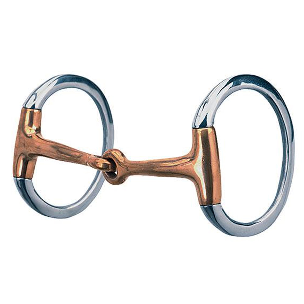 Weaver 5" Copper-Plated Mouth Eggbutt Snaffle Bit