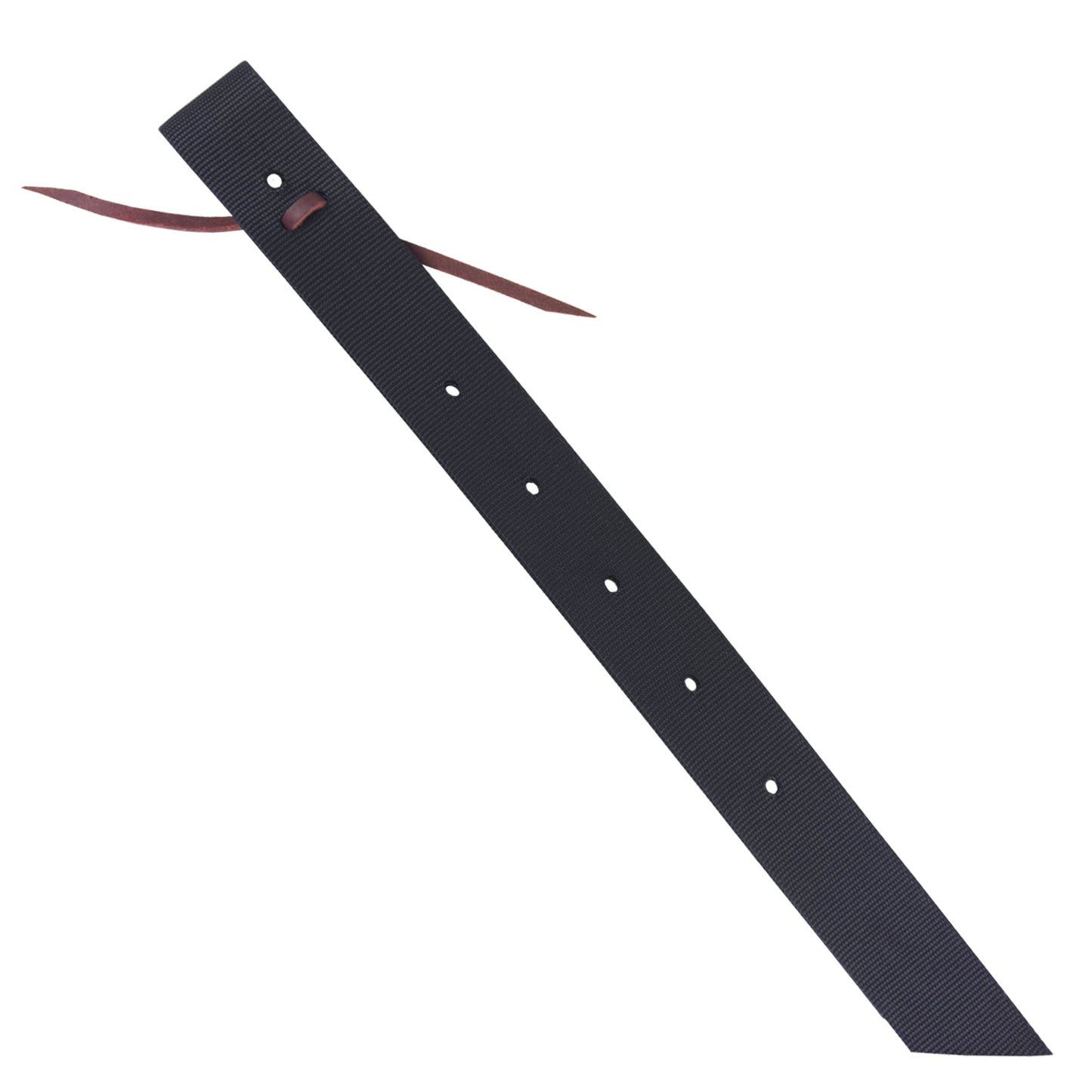 Black nylon off-billet for horse saddle