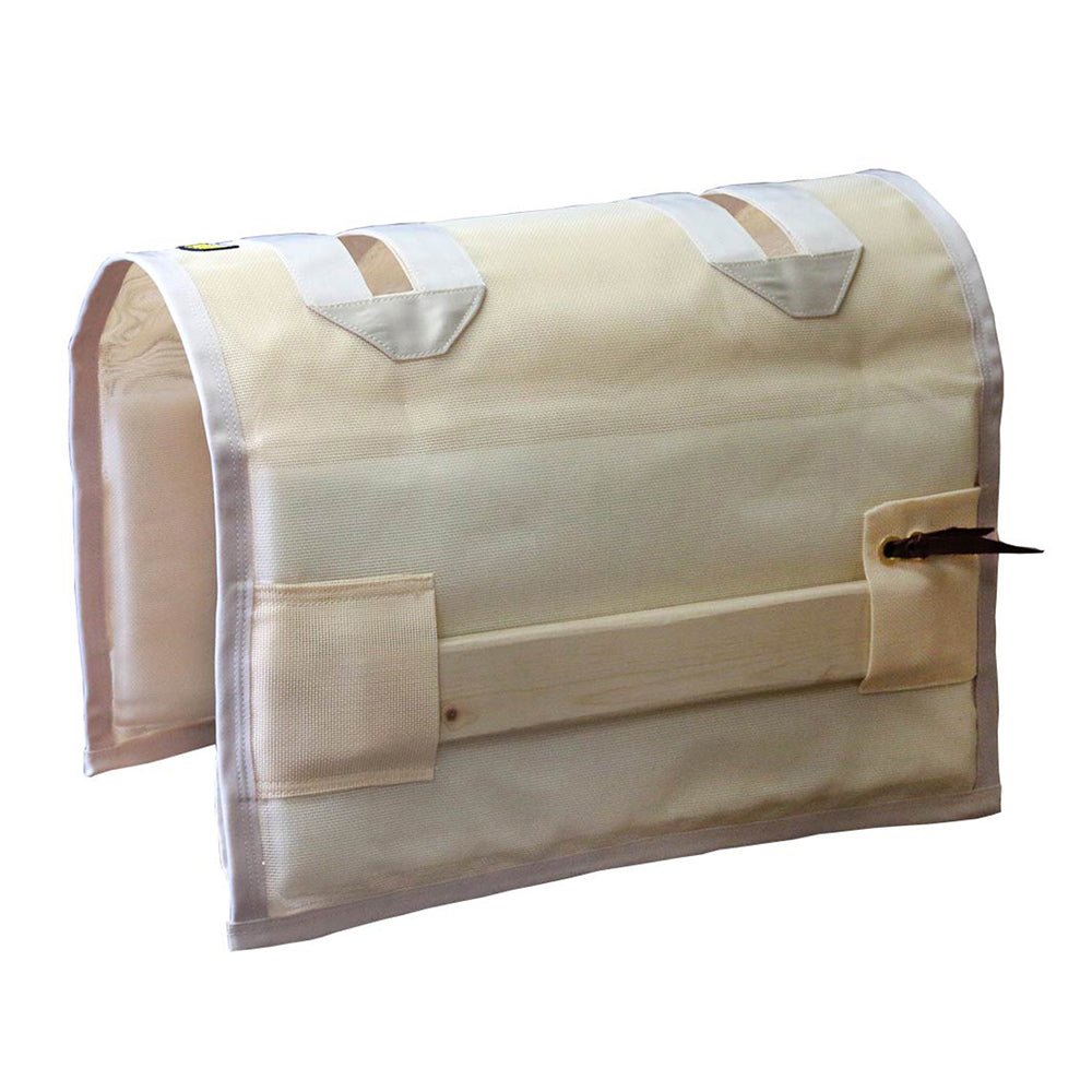 Modified Decker Pack Saddle with Cottonwood Tree & Mesh Half Breed