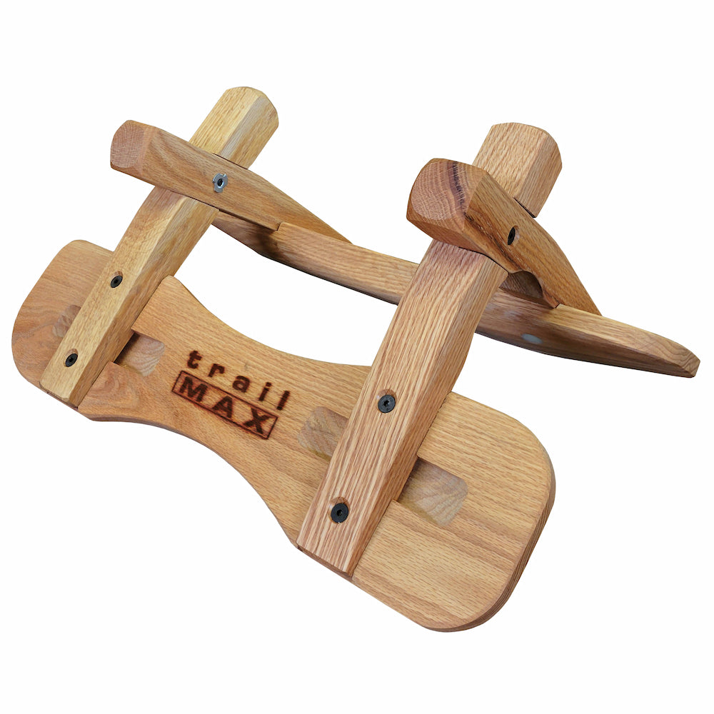 TrailMax solid oak sawbuck Tehama style pack saddle tree.