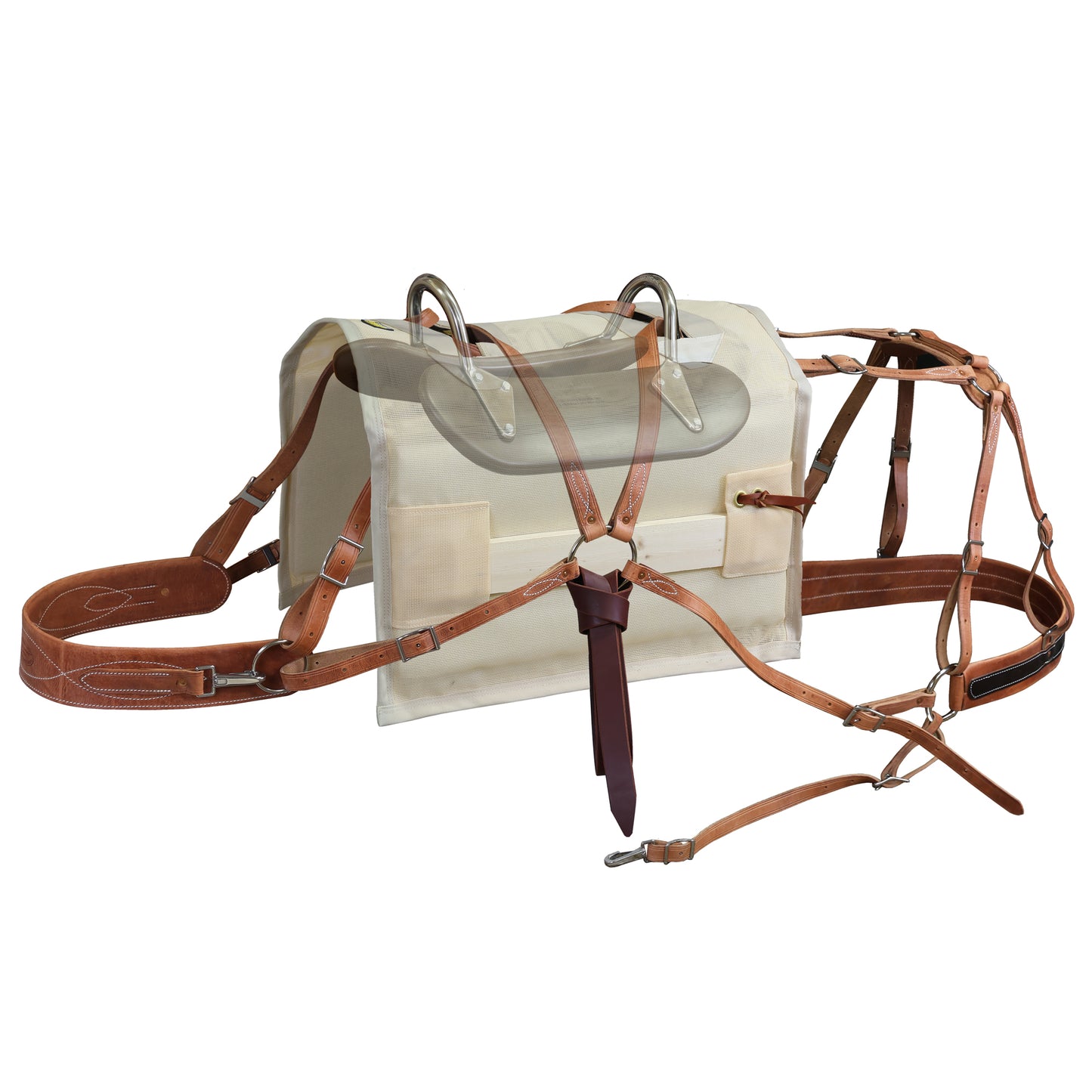 Classic Decker Pack Saddle with Polymer Tree & Mesh Half Breed