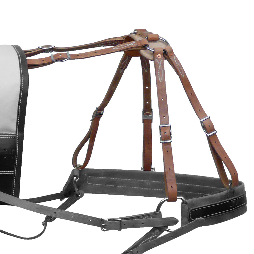 Universal Decker Pack Saddle Spider - Hermann Oak Leather