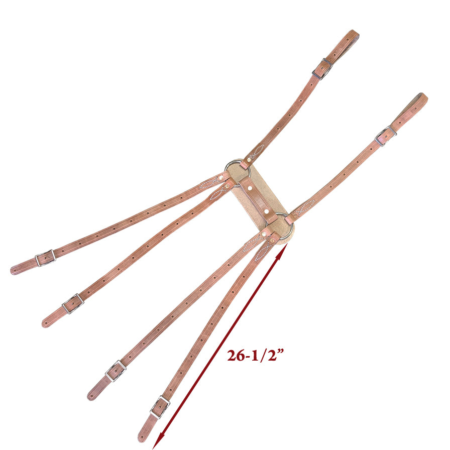 Universal Decker Pack Saddle Spider - Hermann Oak Leather