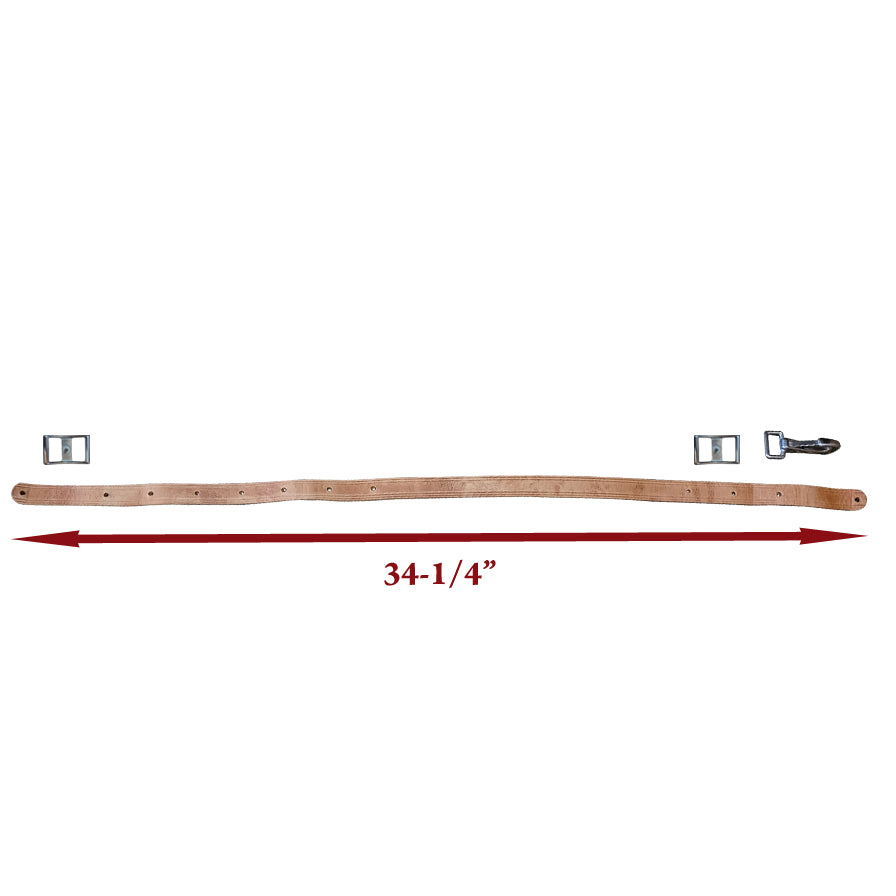 Universal Sawbuck Pack Saddle Quarter Strap with Snap