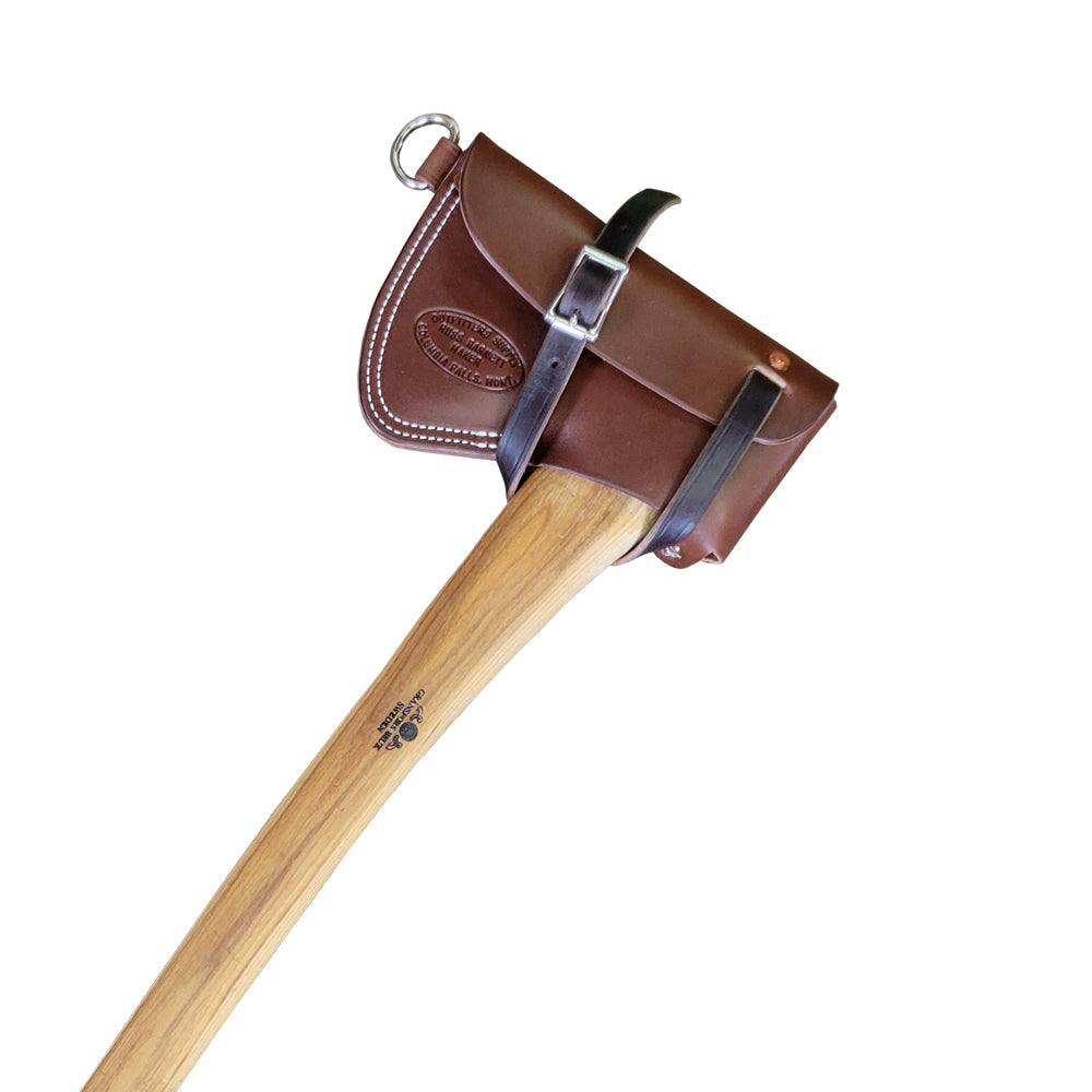Single Bit Axe Sheath, English Bridle Leather