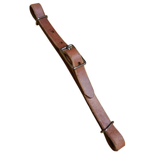 Straight Harness Leather Curb Strap w/ Steel Hardware