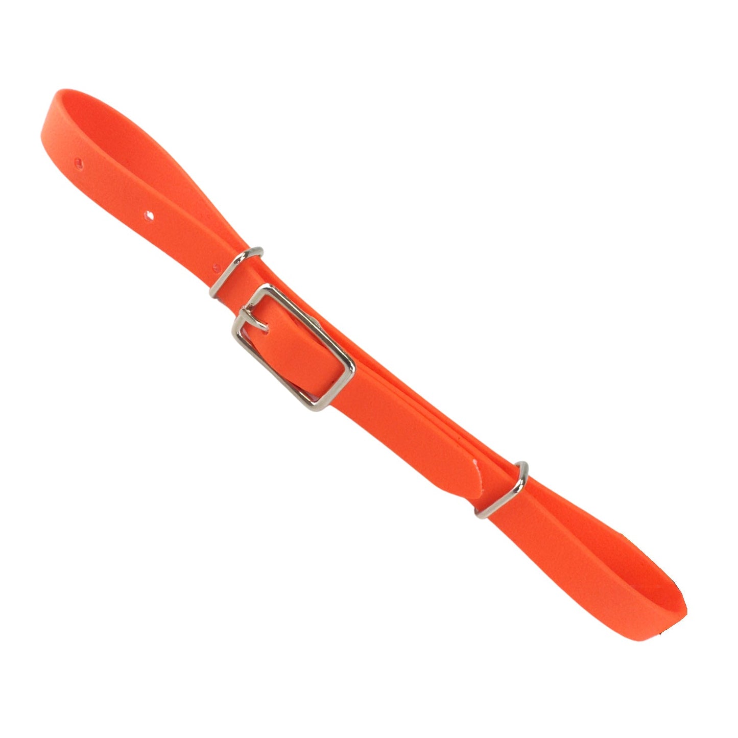 Orange beta biothane curb strap