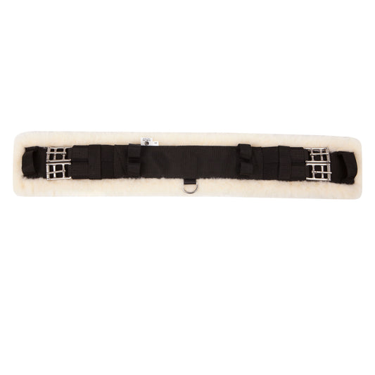 Toklat WoolBack Dressage Girth with Two Elastic Ends - 1" Thick Fleece