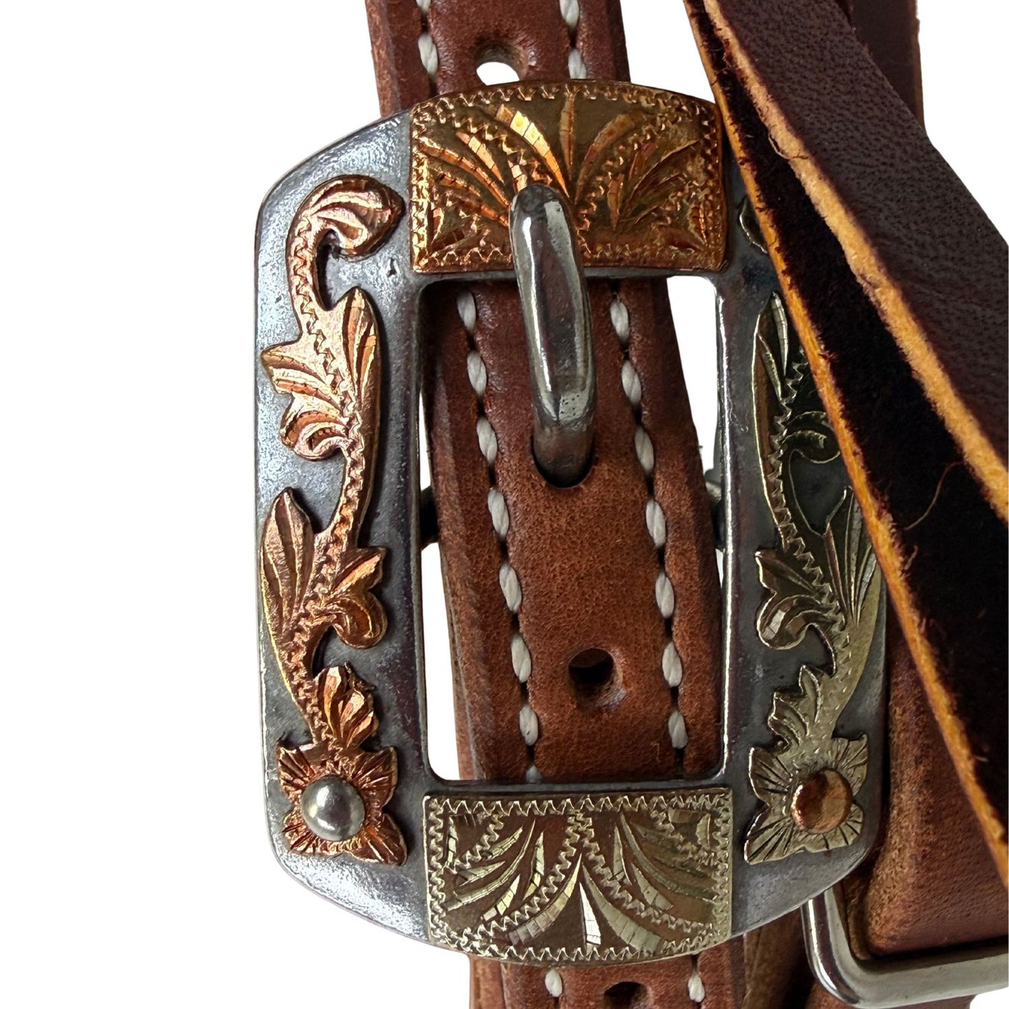 Professional's Choice Natural Floral Browband Headstall