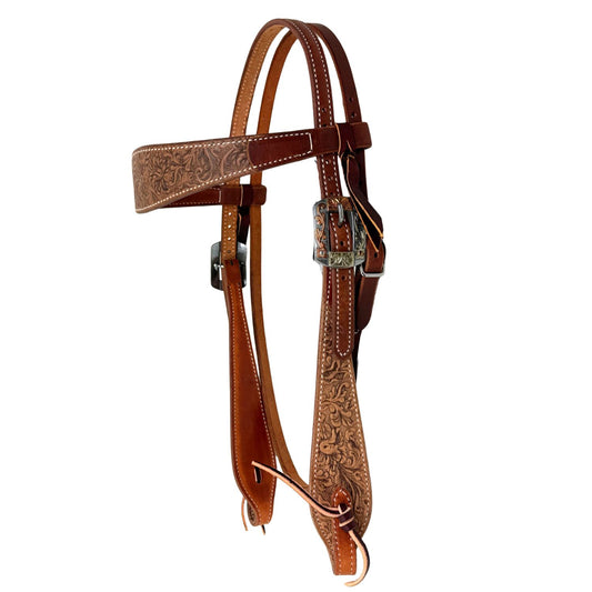 Professional's Choice Natural Floral Browband Headstall