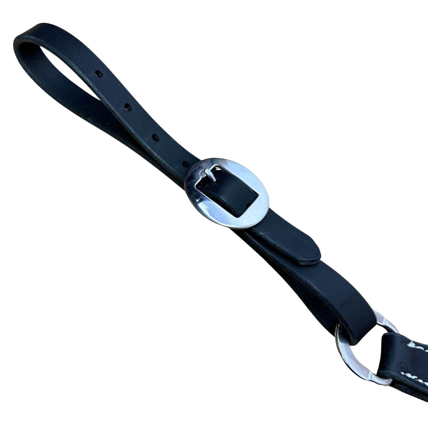 Black Leather Tapered Breast Collar