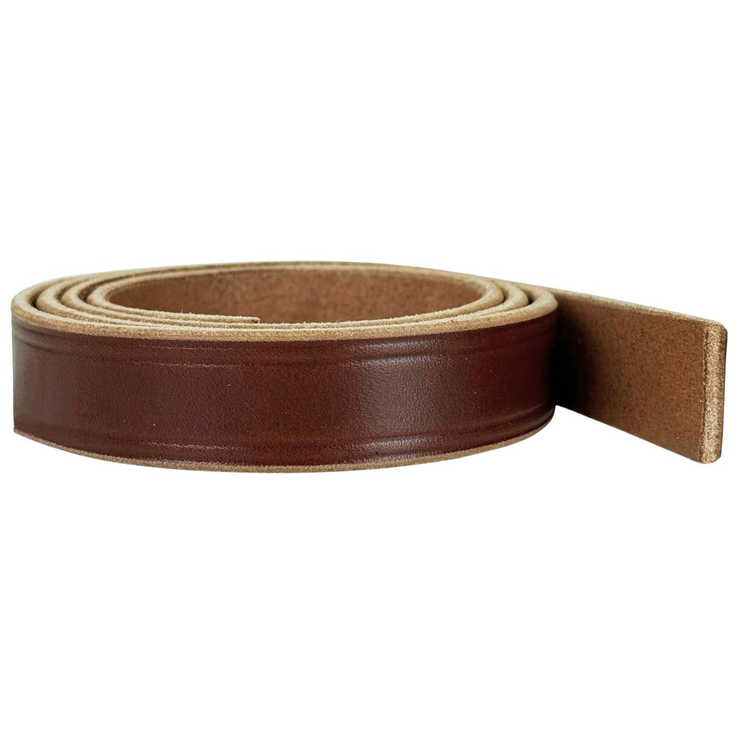 Medium Brown English Bridle Leather Straps, 10-12 oz (Heavy)