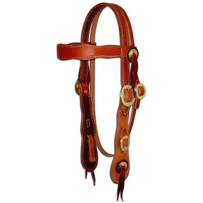 Berlin Custom Leather Old Timer Herman Oak Leather Headstall