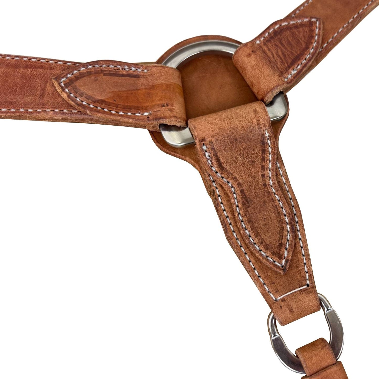 Berlin Custom Leather Hermann Oak Harness Leather Breast Collar – Stainless Steel Hardware