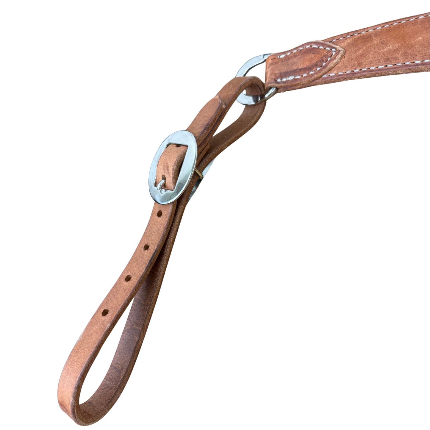 Berlin Custom Leather Hermann Oak Harness Leather Breast Collar – Stainless Steel Hardware