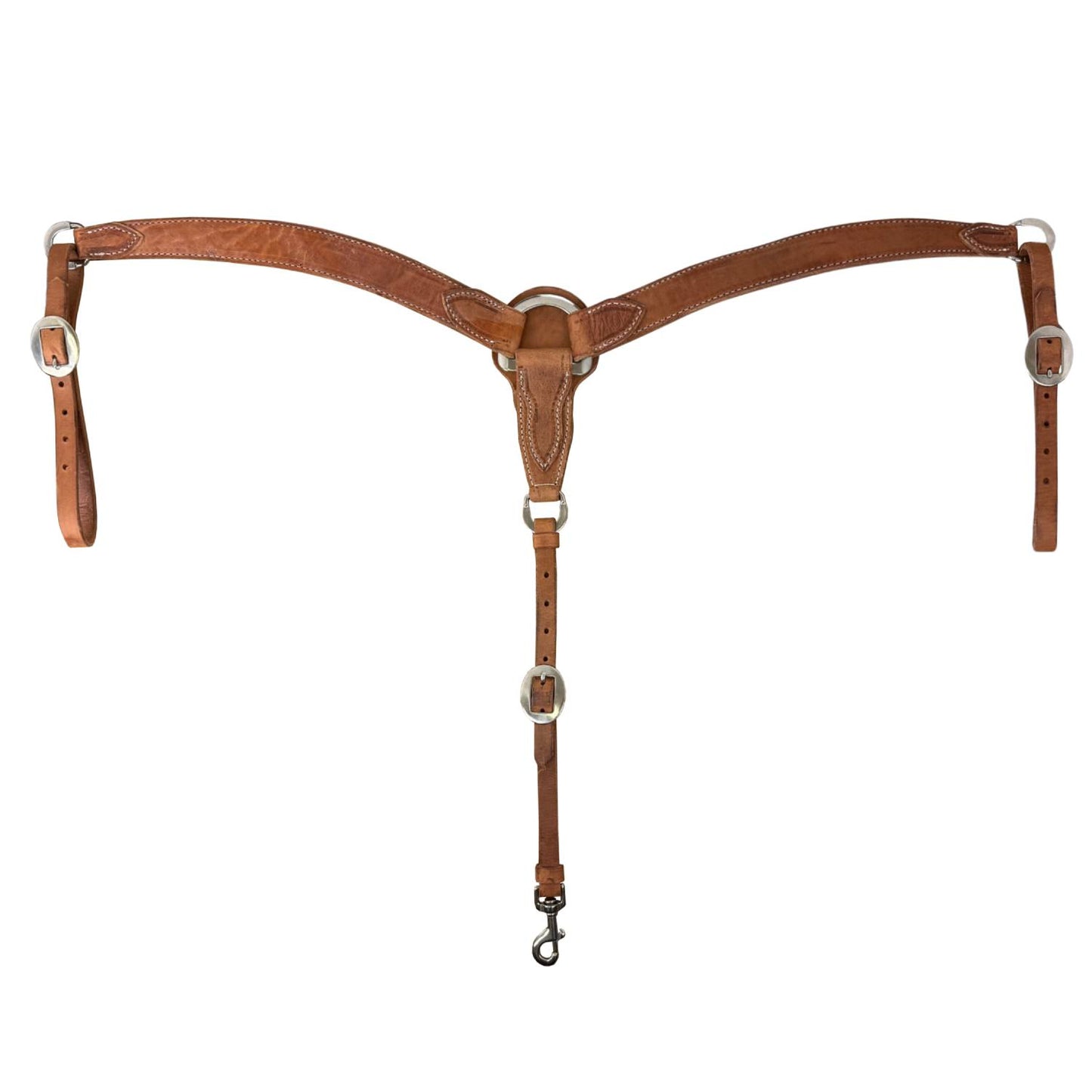 Berlin Custom Leather Hermann Oak Harness Leather Breast Collar – Stainless Steel Hardware