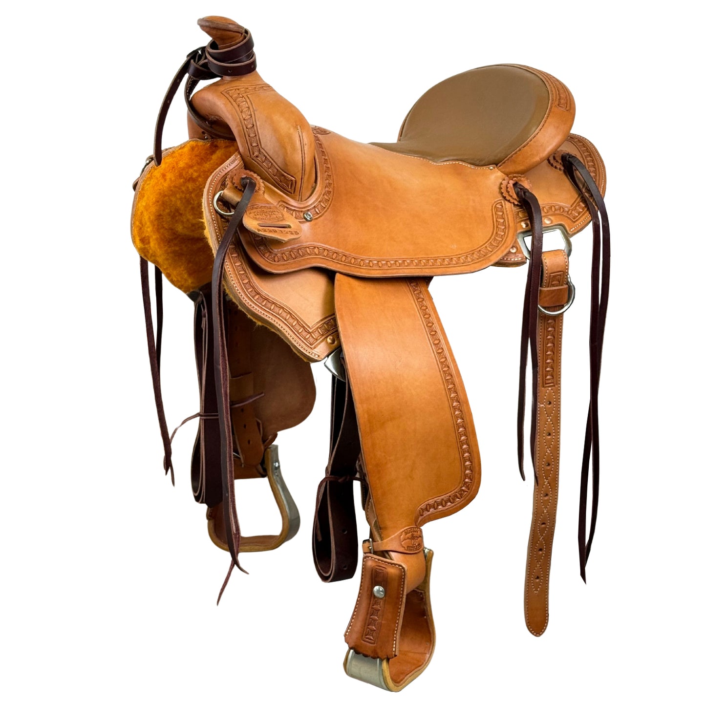 16" McLite All-Around Trail Saddle with Padded Seat, Flat Plate Rigging, Mini Box Tooling