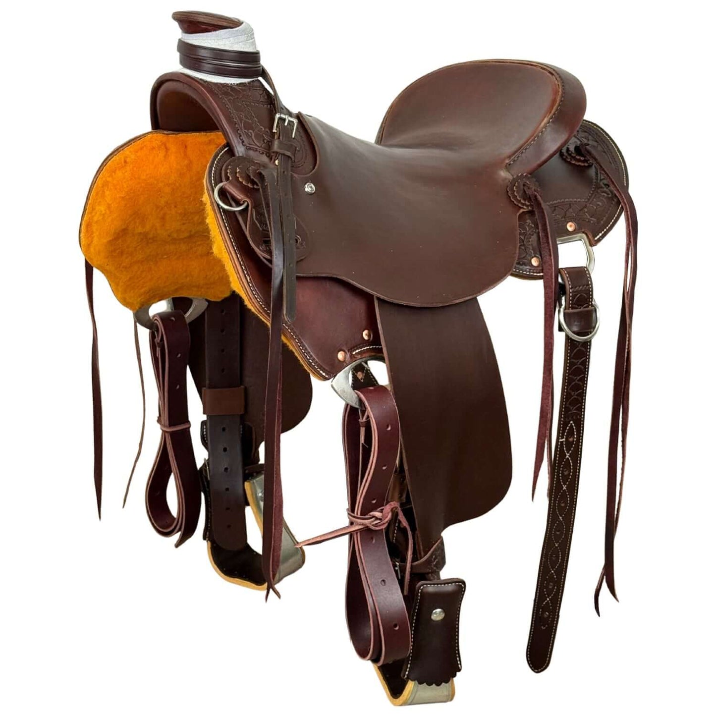 16" Dark Oil McLite Trail Saddle by McCall Saddle Company