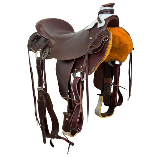16" Dark Oil McLite Trail Saddle by McCall Saddle Company