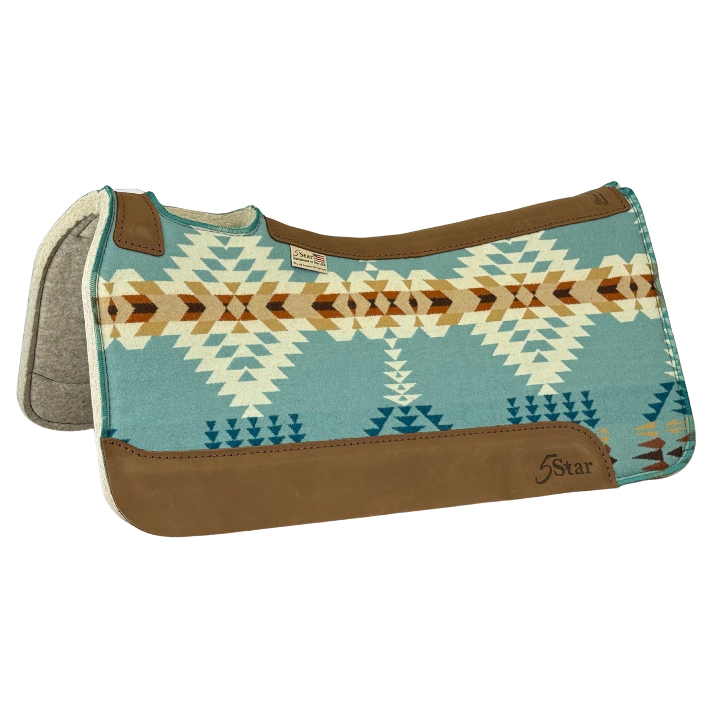 5 Star 30" x 30" Horse Pad with Rancho Arroyo Signature Pendleton Fabric Top