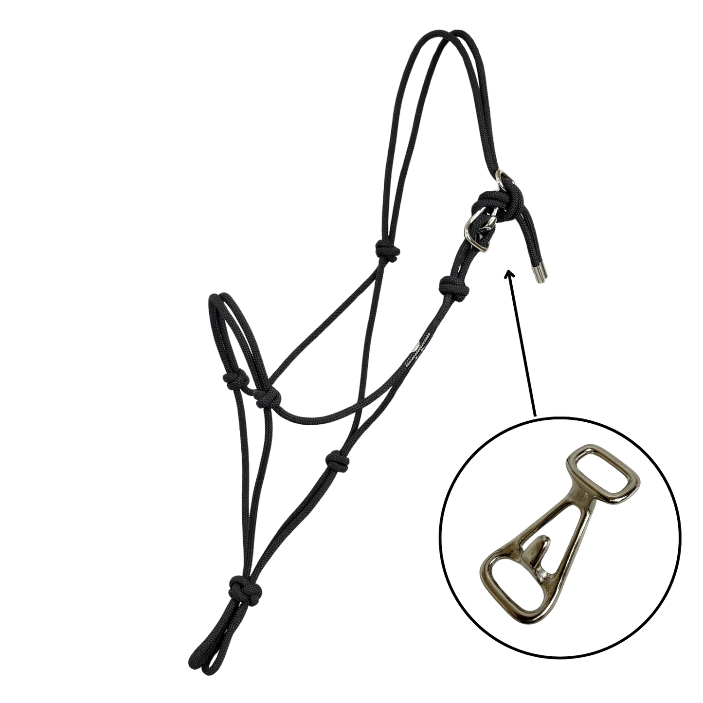 Silvertip Average Horse #95 Rope Halter with Halter Hook (Multiple Colors)