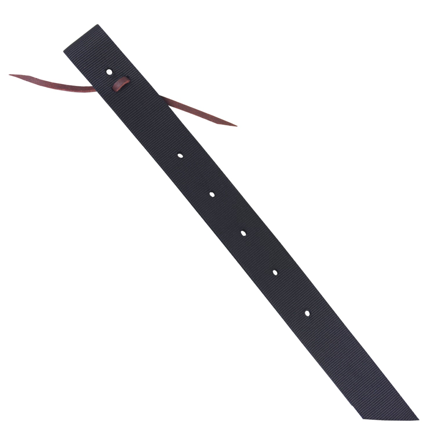 Black nylon off-billet for horse saddle