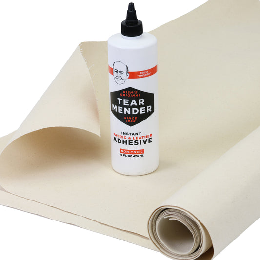 TrailMax Large Canvas Repair Kit | 25 Sq Ft Sunforger Canvas & 16 oz Tear Mender Adhesive