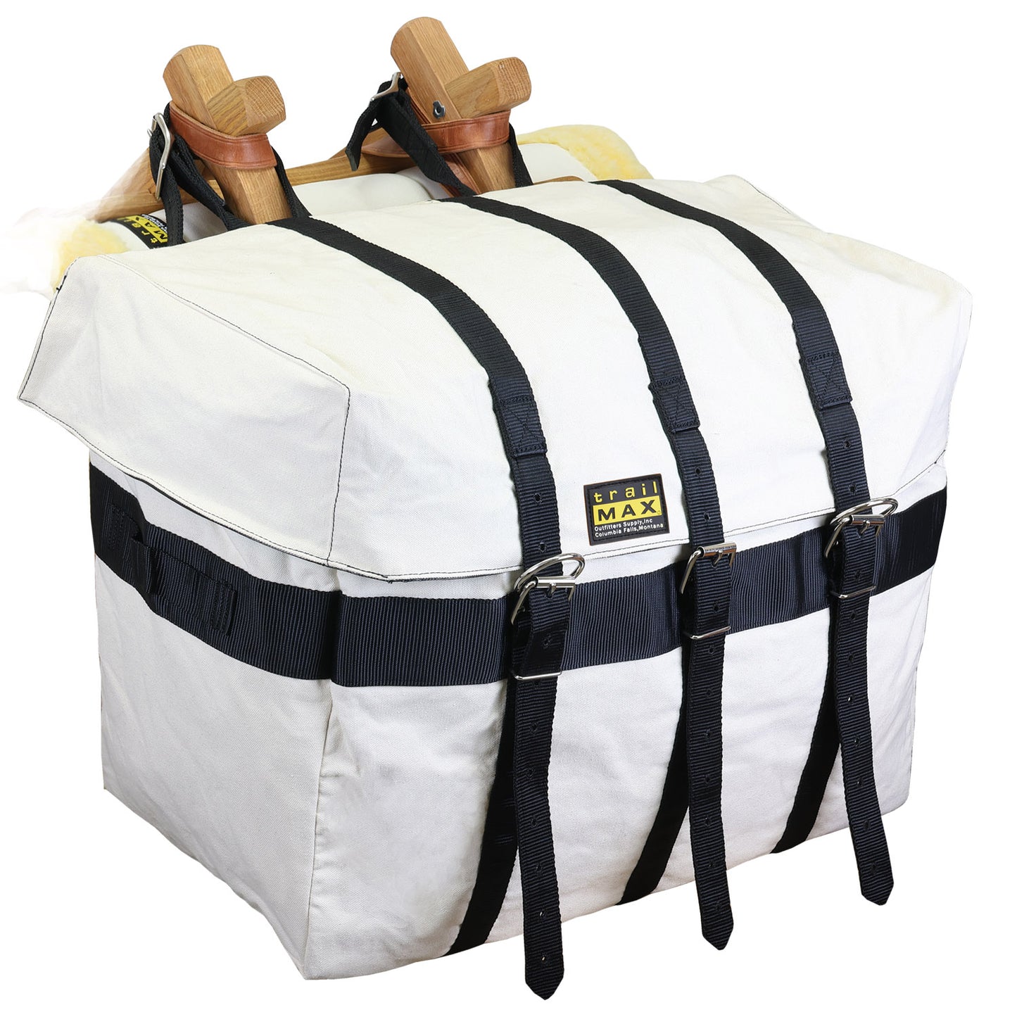 Oversize Canvas & Vinyl Panniers (Pair)