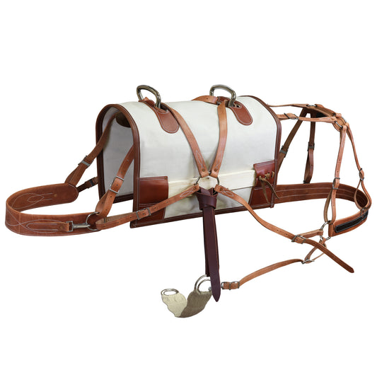 Modified Decker Pack Saddle with Polymer Tree & Canvas Half Breed