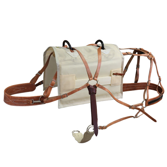 Classic Decker Pack Saddle with Cottonwood Tree & Mesh Half Breed