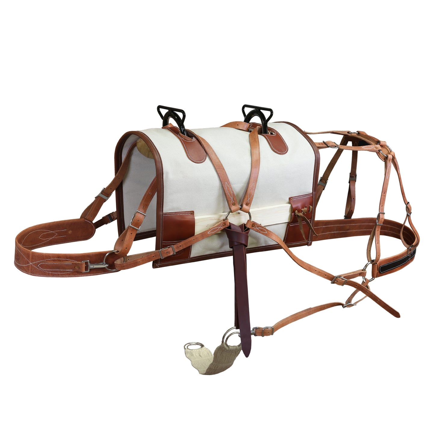 Decker pack saddle included with the Modified Decker Not-A-Knot Pack Saddle System