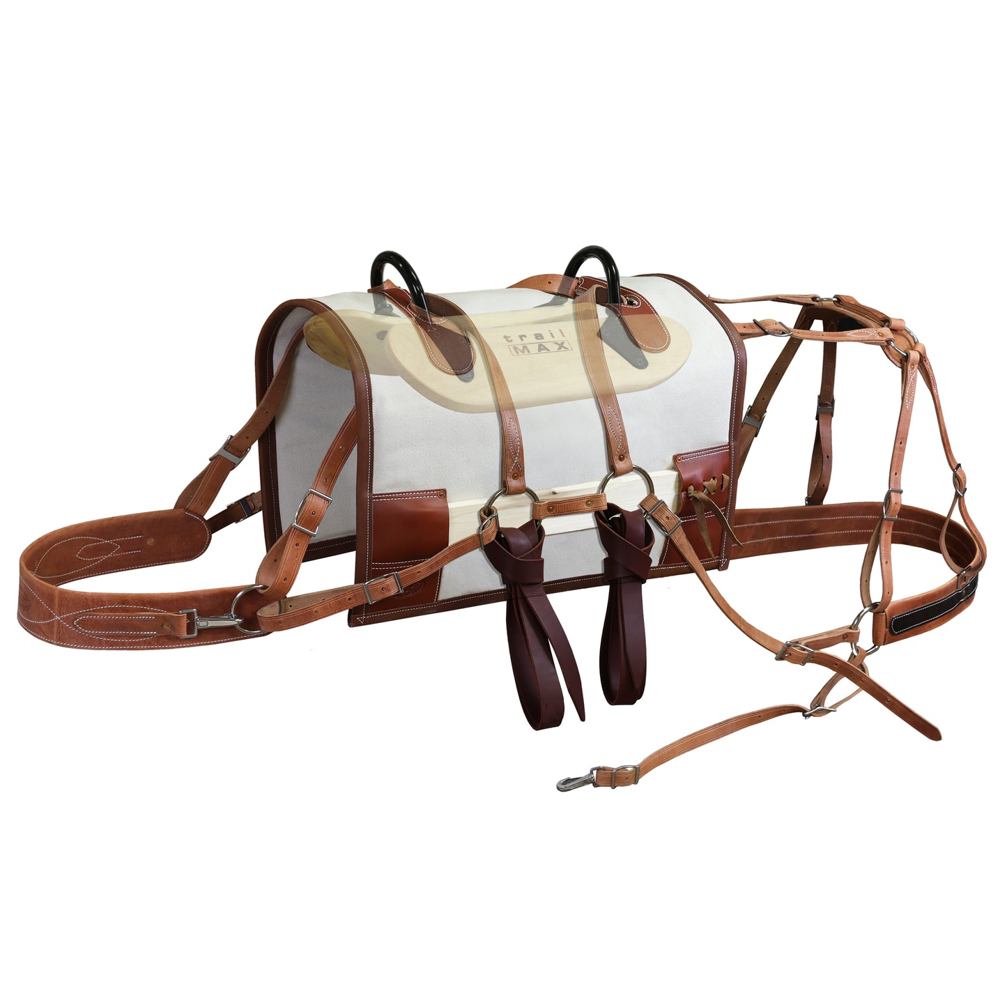Classic Double Rigged Decker with Cottonwood Tree & Canvas Half Breed