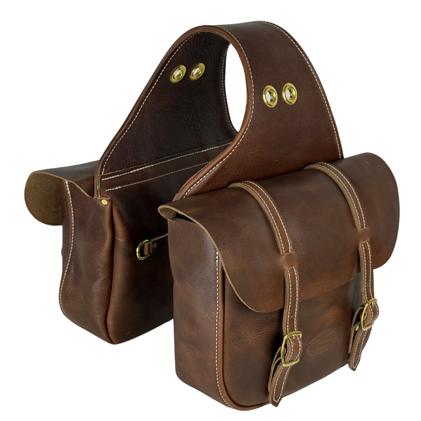 Old West Leather Saddlebags