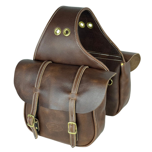Old West Leather Saddlebags