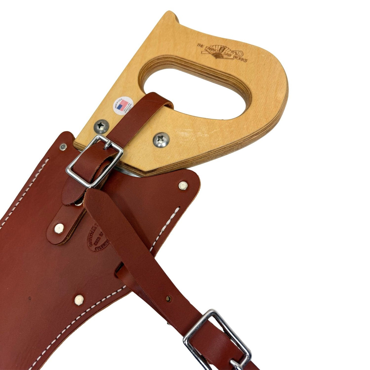 #20 Fanno Curved Trail Pack Saw with Leather Scabbard