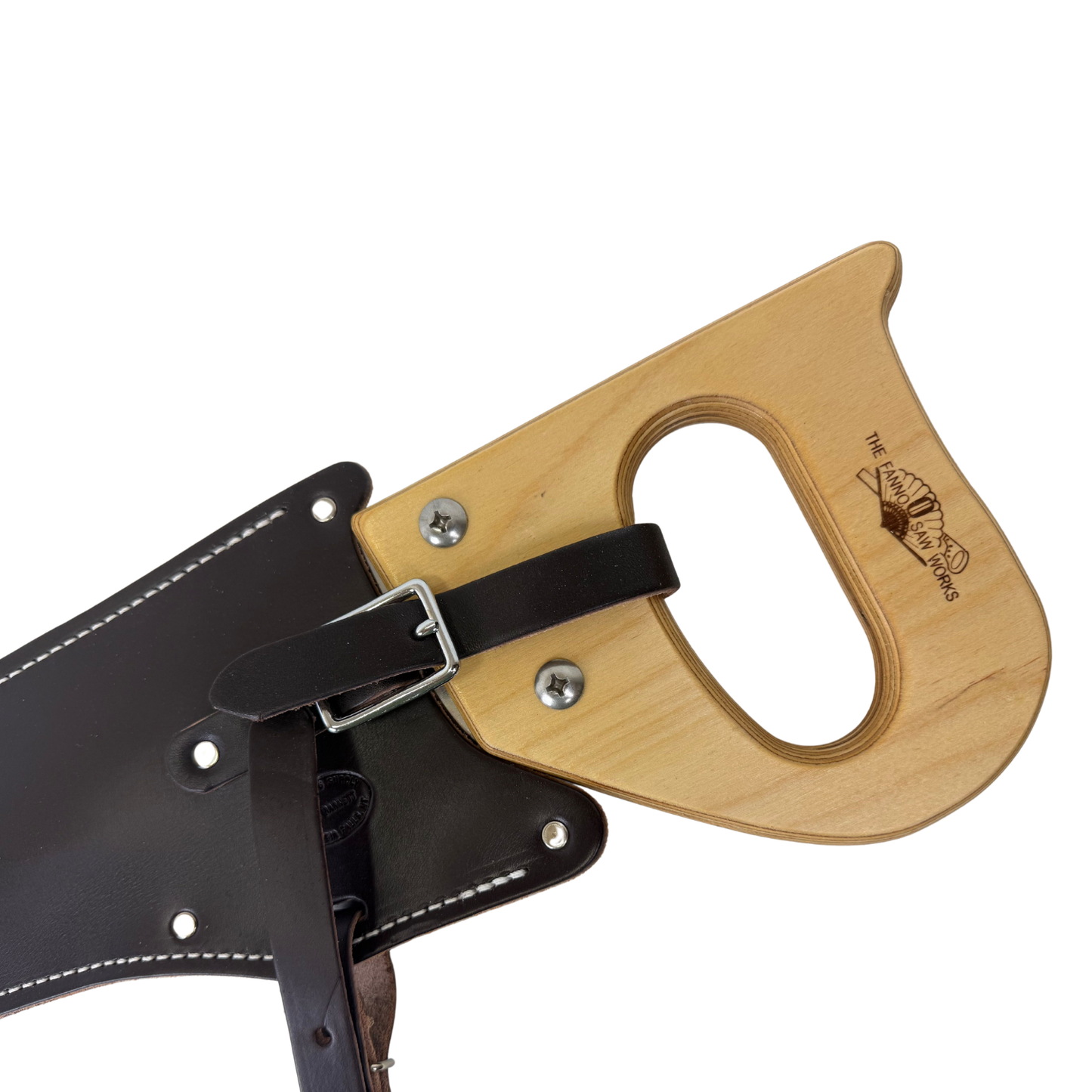 #20 Fanno Curved Trail Pack Saw with Leather Scabbard