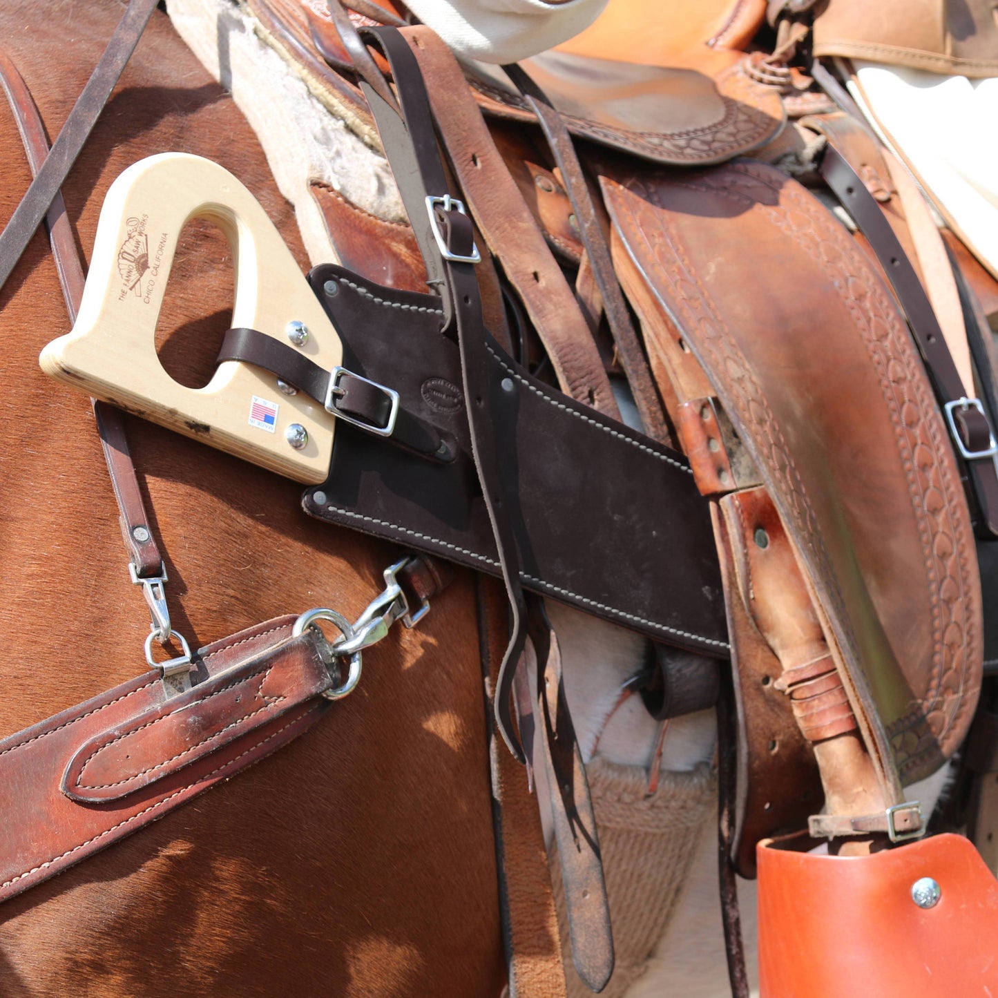 #24 Fanno Pack Saw with Leather Scabbard | Curved Trail Saw
