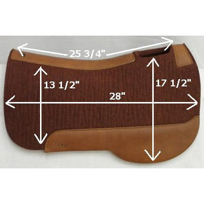 5 Star Trail/Endurance Wool Pad, Square (Trail Rider)