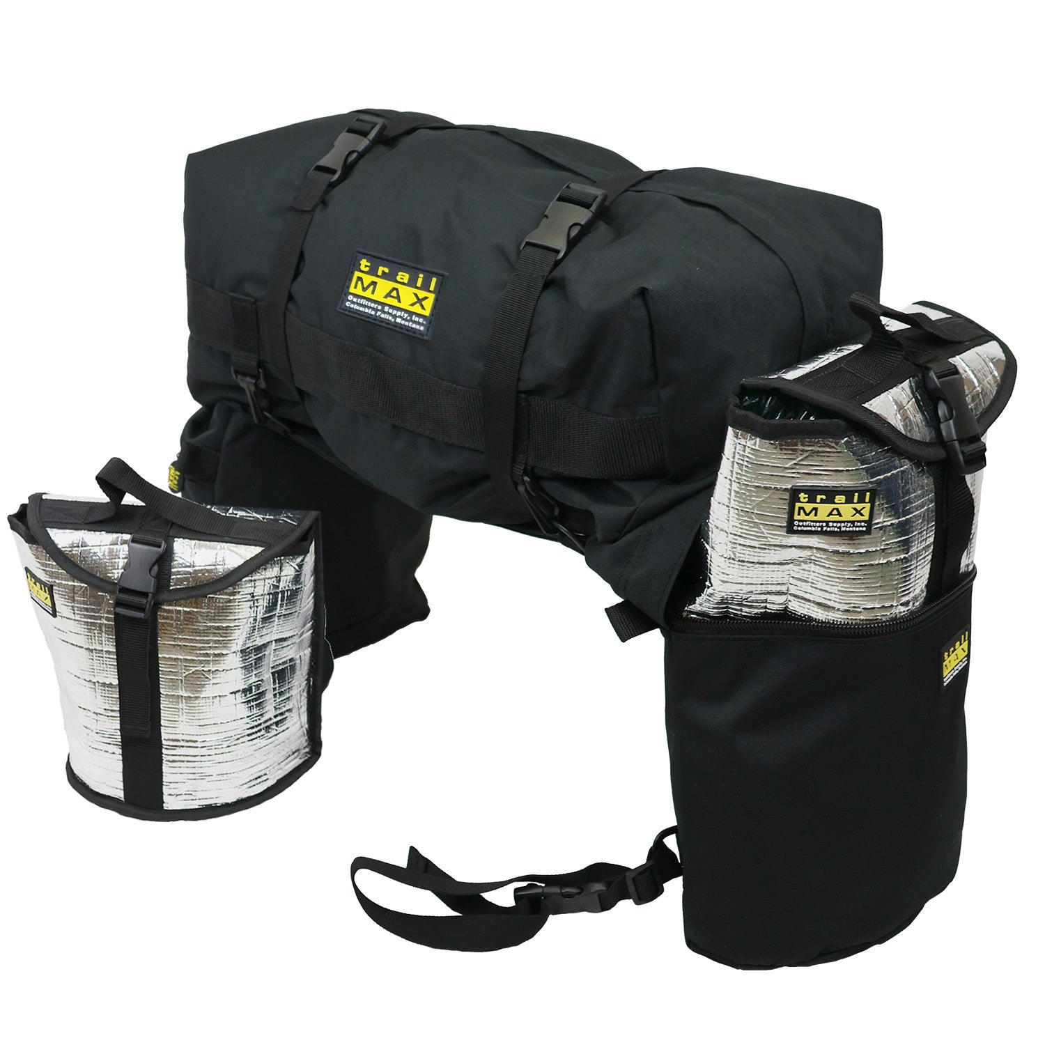 Horse Tail Bag TrailMax Medium Saddle Bag Bundle; Pommel Pocket